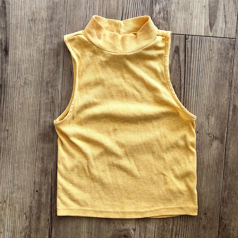 High Neck Crop Tank